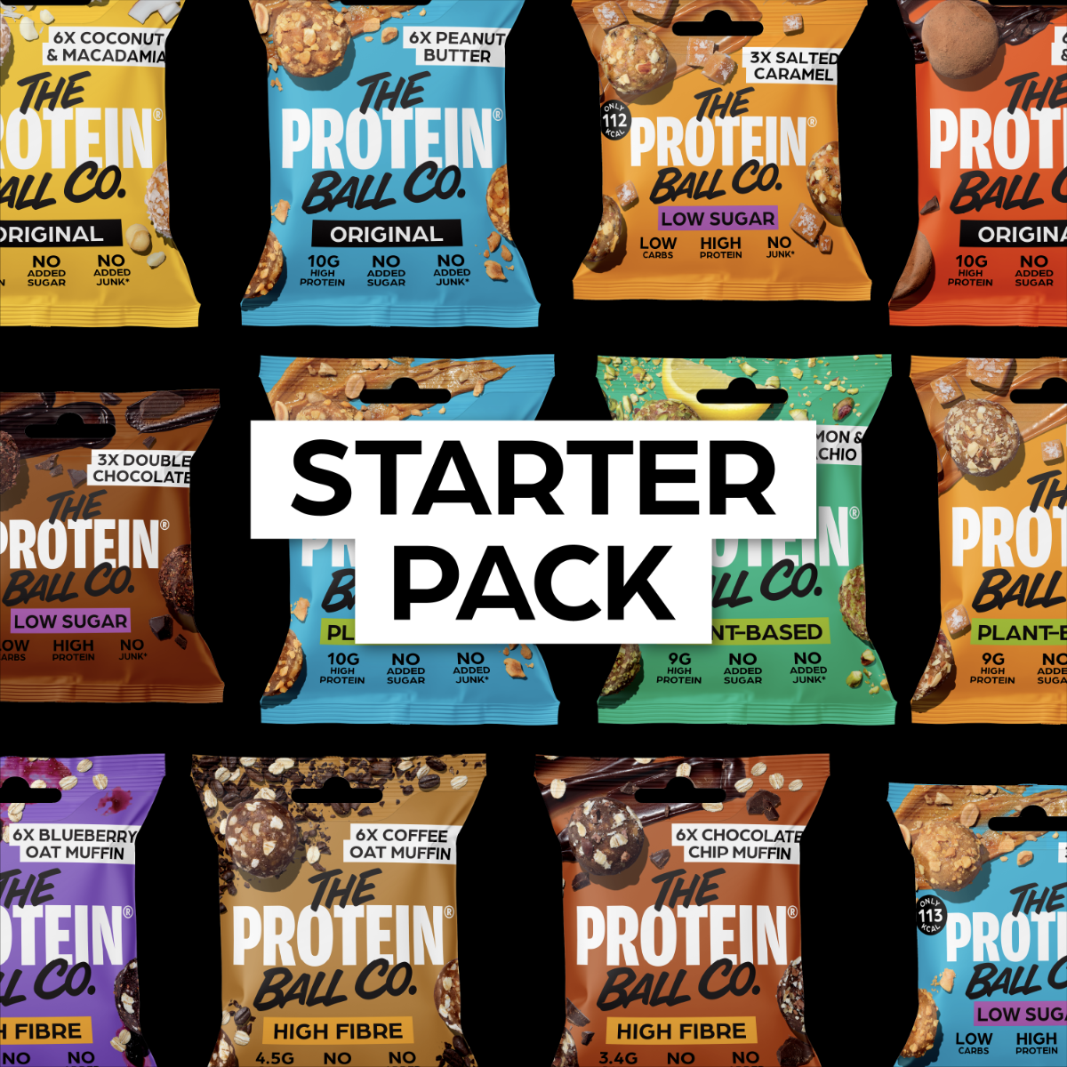 The Protein Ball Co Starter Pack Protein Vitamin Energy
