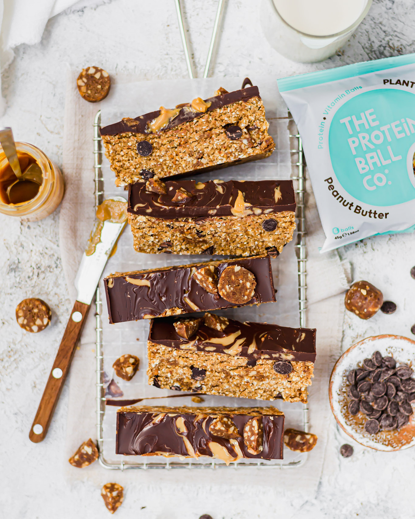 Chocolate Peanut Butter Cookie Dough Bars