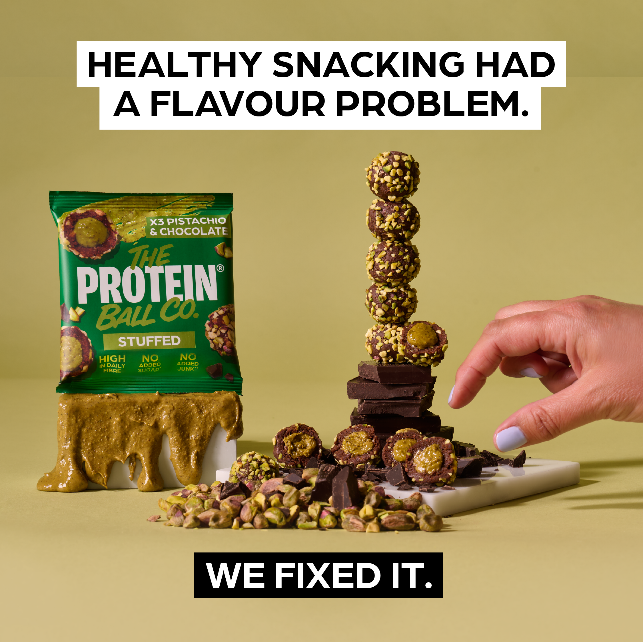 STUFFED HAS LANDED: GENEROUSLY GOOEY PROTEIN BALLS WITH SERIOUS FLAVOUR