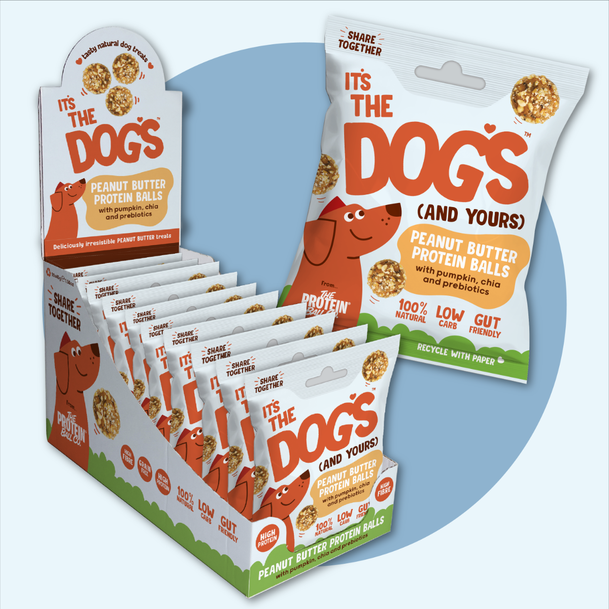 It's The Dogs - Tasty, natural dog treats - 10 x 45g bags