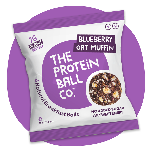 Blueberry Oat Muffin Protein Balls (Vegan)
