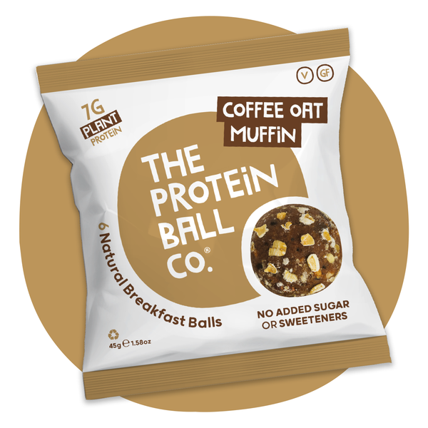 Coffee Oat Muffin Protein Balls (Vegan)