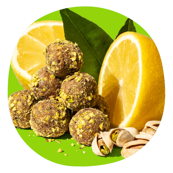 Lemon and Pistachios Protein Balls (Vegan)