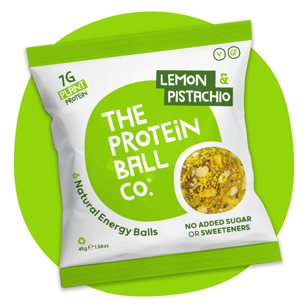 Lemon and Pistachios Protein Balls (Vegan)
